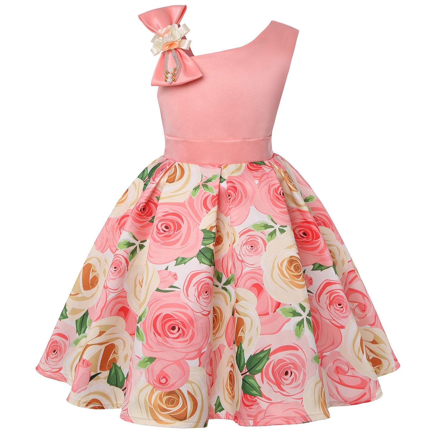 Girls' Princess Dresses Digital Print Children's Dresses