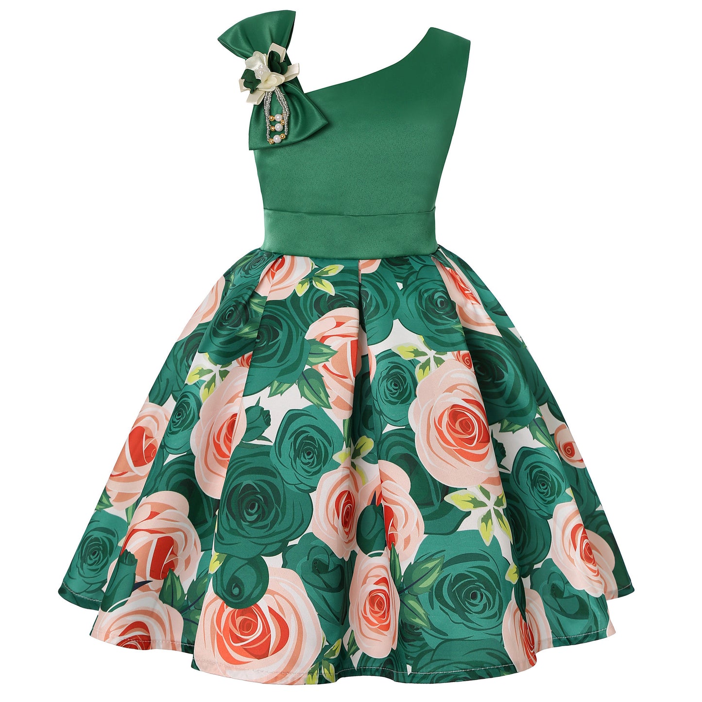 Girls' Princess Dresses Digital Print Children's Dresses